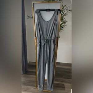 Gray Sleeveless Jumpsuit